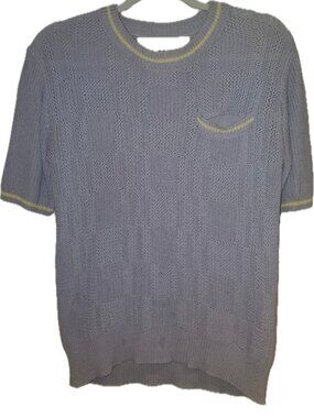 Blanca Lavender Short Sleeve Sweater with Pocket